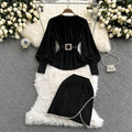 Two-piece Blouse Beaded Dress