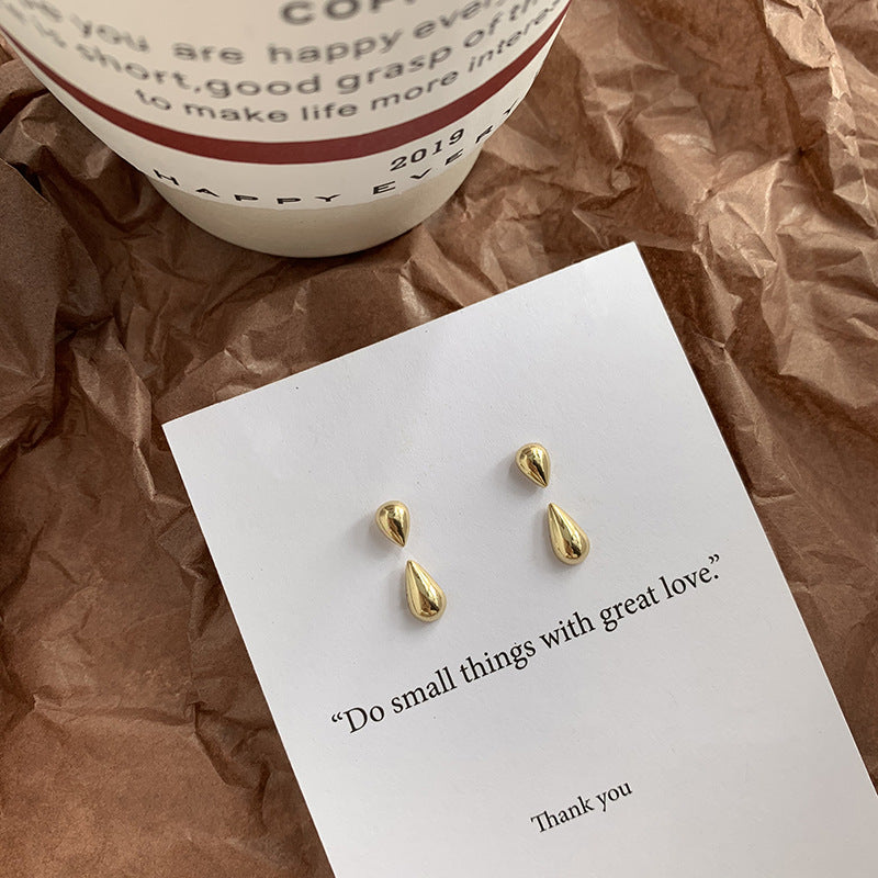 Simple Design Teardrop Earrings