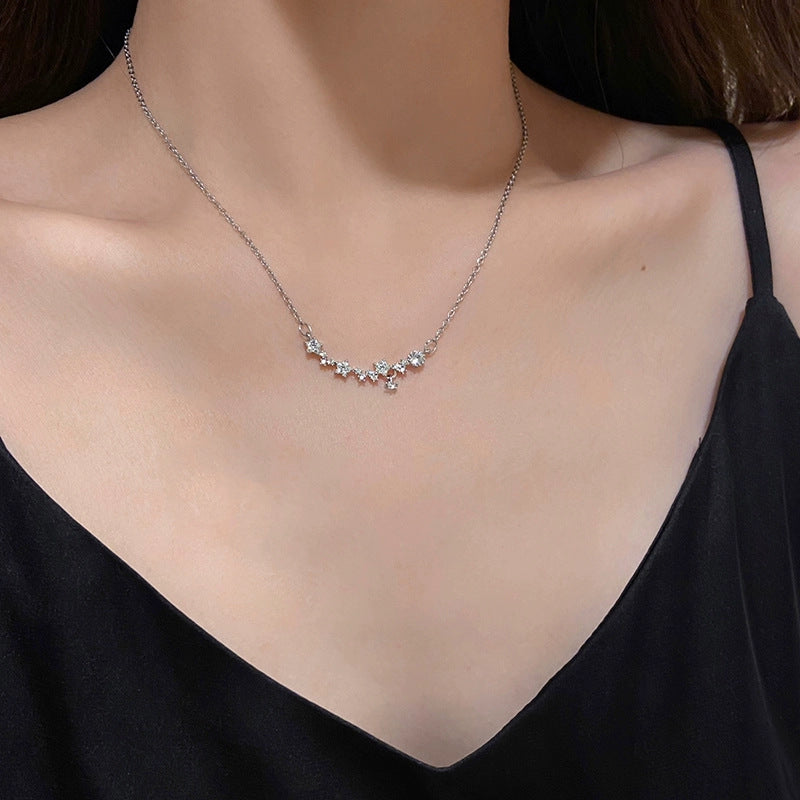 Delicate Zirconia Star Rhinstone Necklace