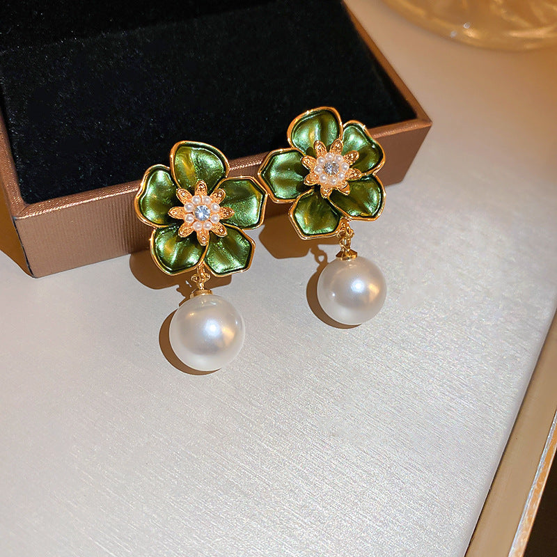 Mori Flower Baroque Pearl Earrings