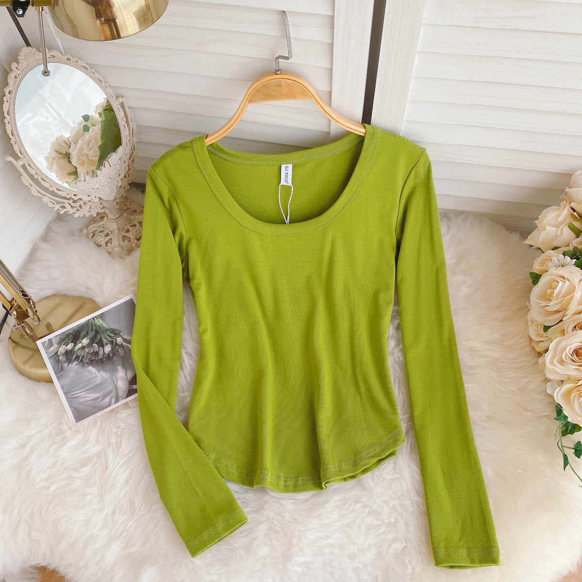 Simple Design Candy Color T-Shirt