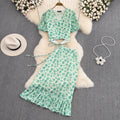 Printed Short Sleeve Suit