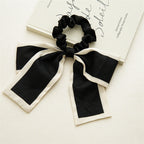 Color Blocking Large Bow Hair Ties