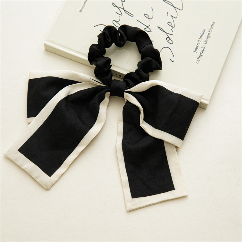 Color Blocking Large Bow Hair Ties