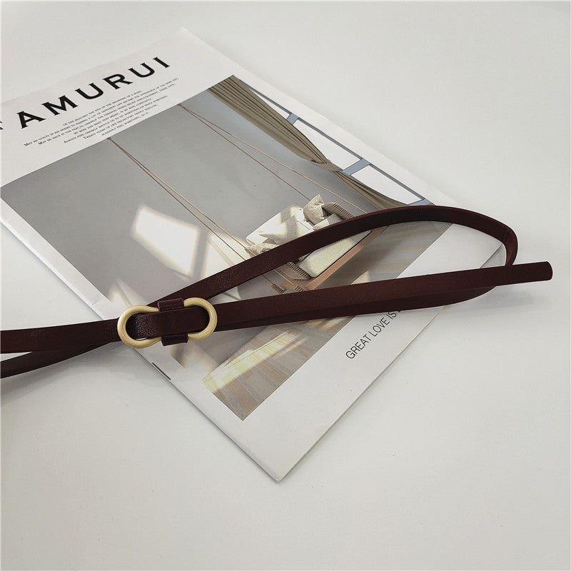 Decorative Hole-less Knot Spaghetti Belt