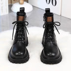 Chic Round-toe Zipped Martens Boots