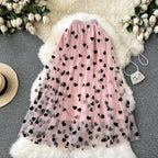 Vintage A-line Puffy Mesh Skirt