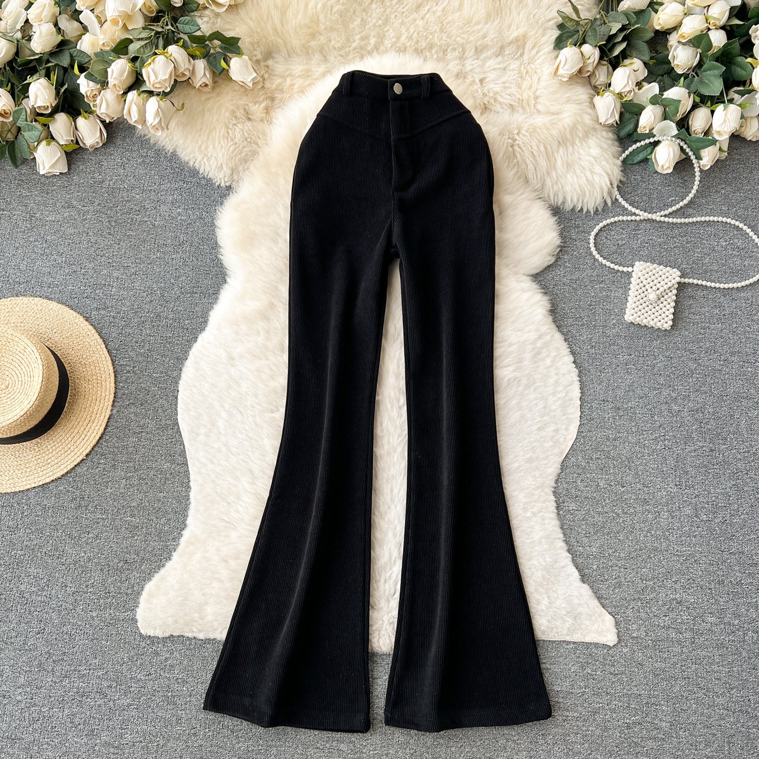 Vintage Corduroy Flared Trousers