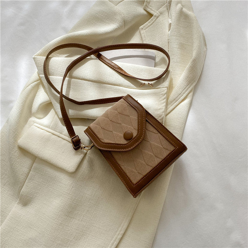Vintage Trapezoidal Crossbody Shoulder Bag