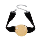 Metallic Velvet Necklace&Bracelet&Earrings