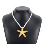 Niche Starfish Pendant Necklace&Earrings