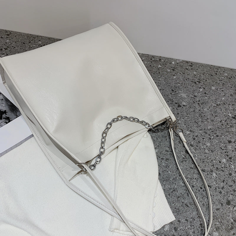 Soft-sided Solid Color Handbag
