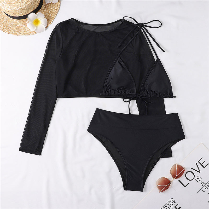 Three-piece Sun-proof Strappy Swimming Costume