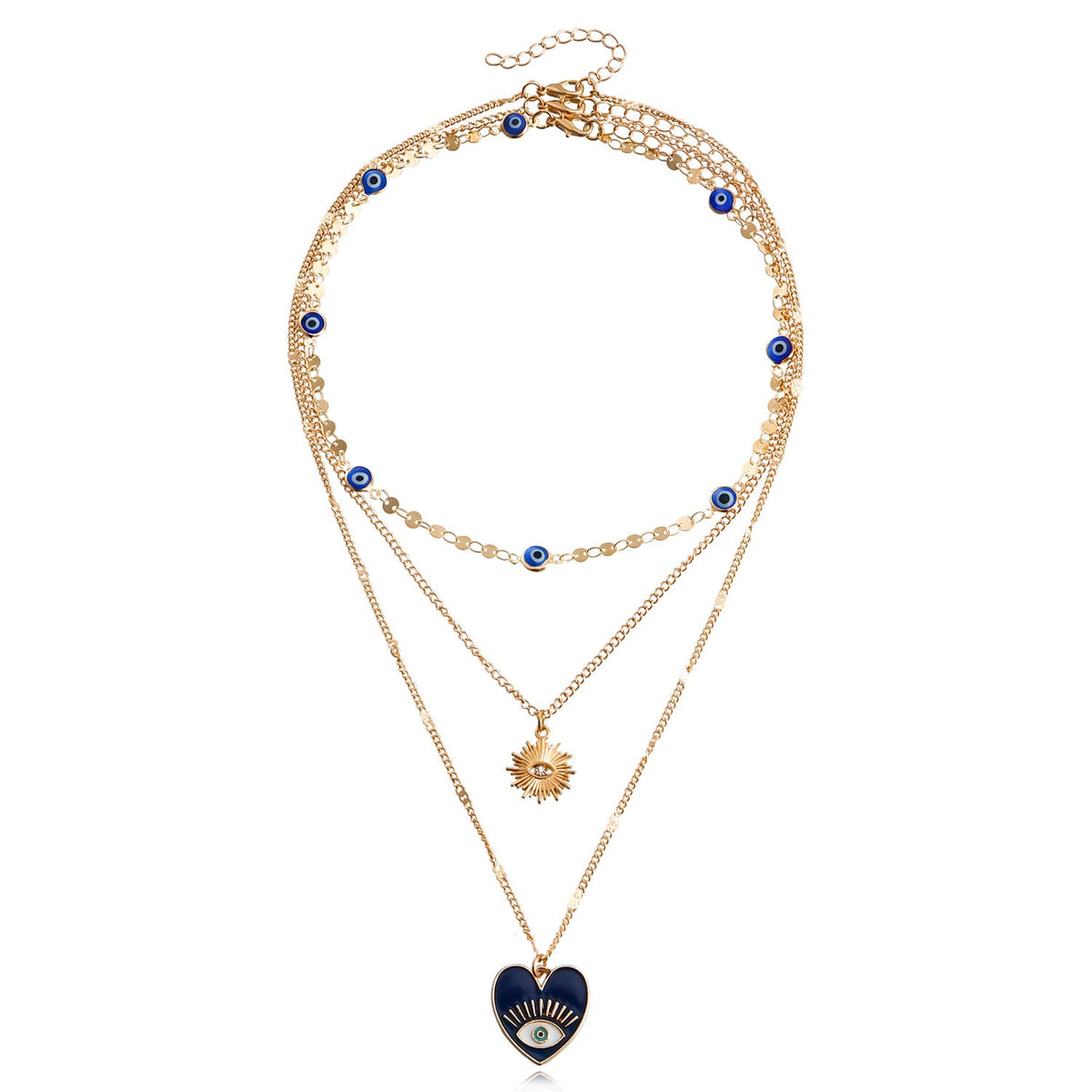 Devil's Eye Multi-Layer Necklace