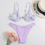 Push-up Bra Underwire Printed Bikini