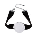 Metallic Velvet Necklace&Bracelet&Earrings