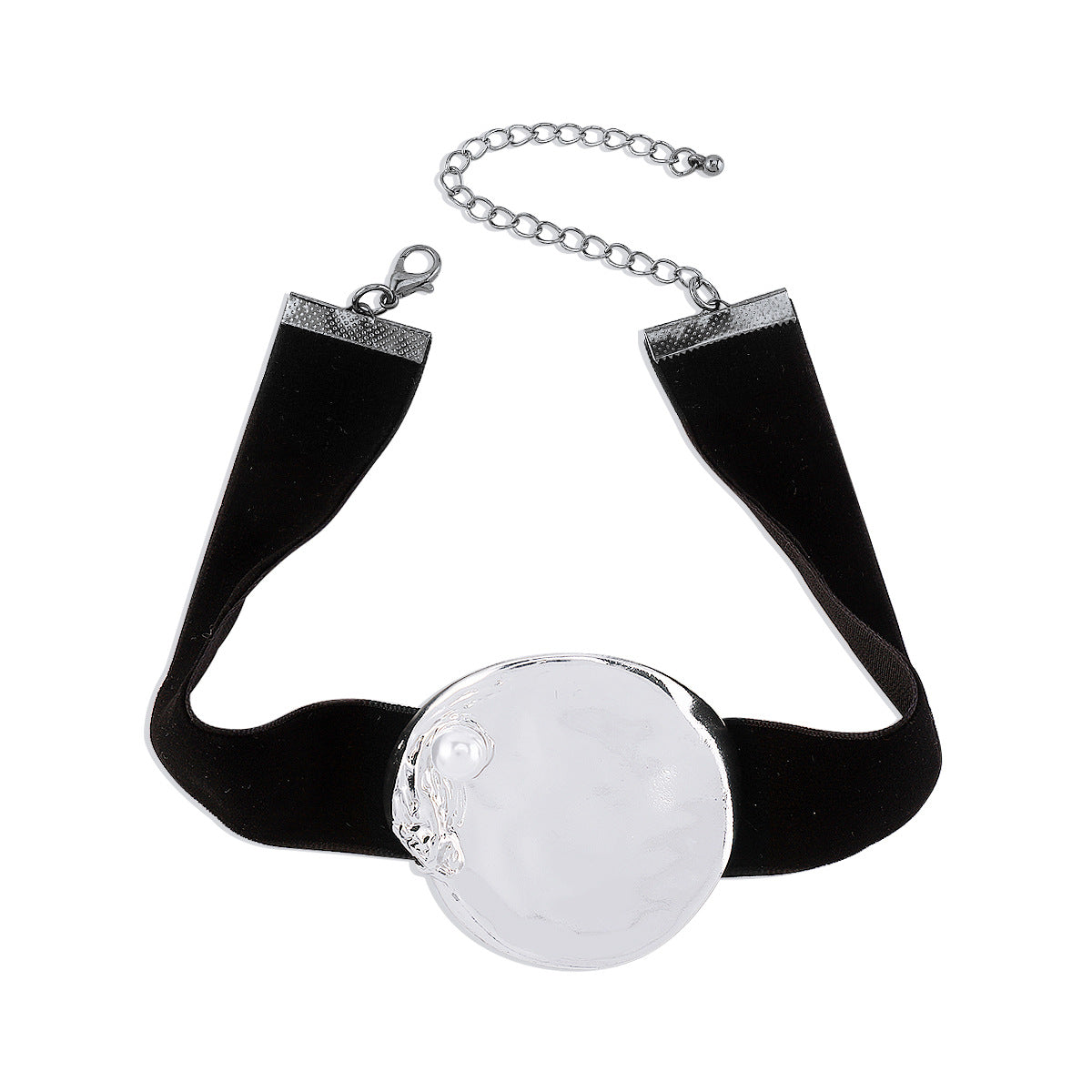 Metallic Velvet Necklace&Bracelet&Earrings