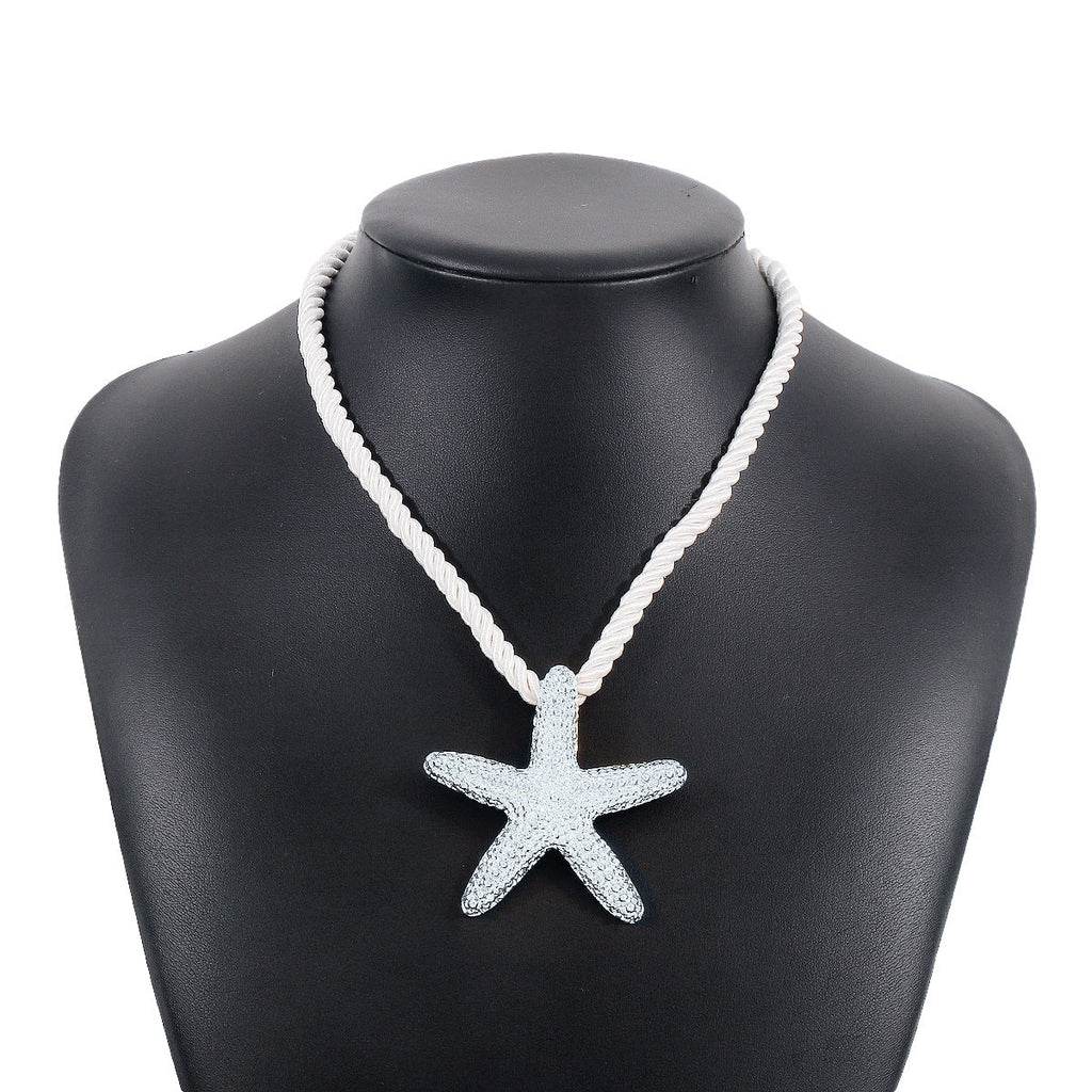 Niche Starfish Pendant Necklace&Earrings