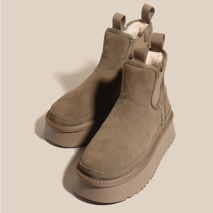 Vintage Padded Thickened Chelsea Boots