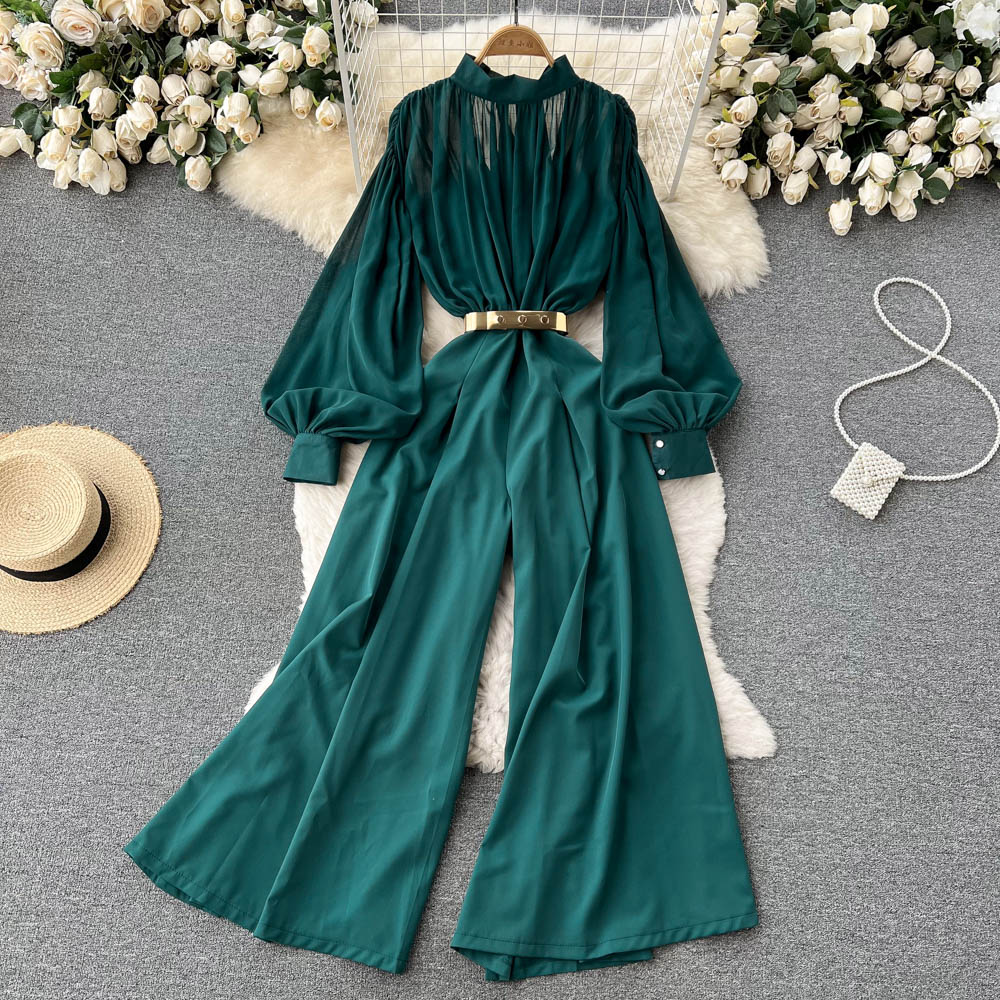 OL Square Neck Wide-leg Jumpsuit