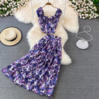 Floral Skirt Two-Piece Short Jacket
