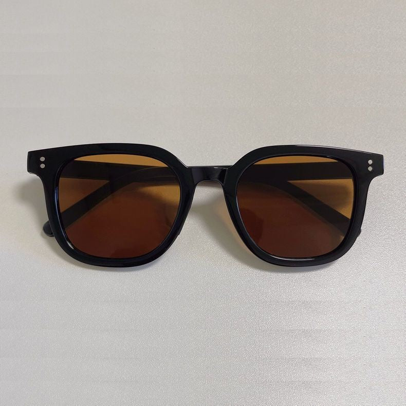 Vintage Square Chunky Frame Colored Sunglasses