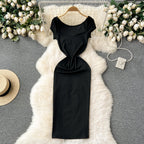 Vintage Stretchy Bodycon Knitted Dress