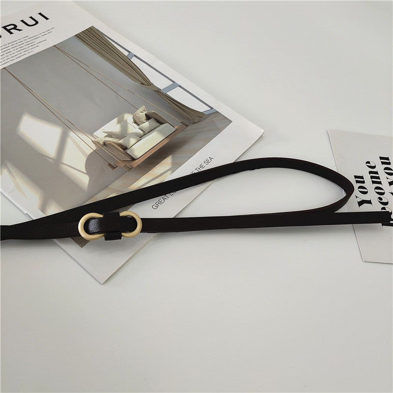 Decorative Hole-less Knot Spaghetti Belt