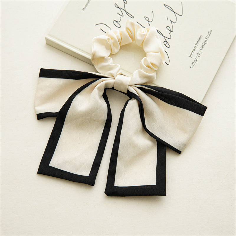 Color Blocking Large Bow Hair Ties