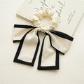 Color Blocking Large Bow Hair Ties