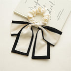 Color Blocking Large Bow Hair Ties