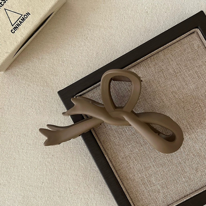 Elegant Acrylic Bow Hair Clip