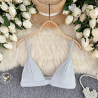 Chic Glossy Sequin Lingerie Top
