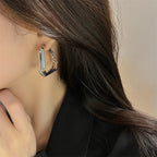Niche Triangle Metal Earrings