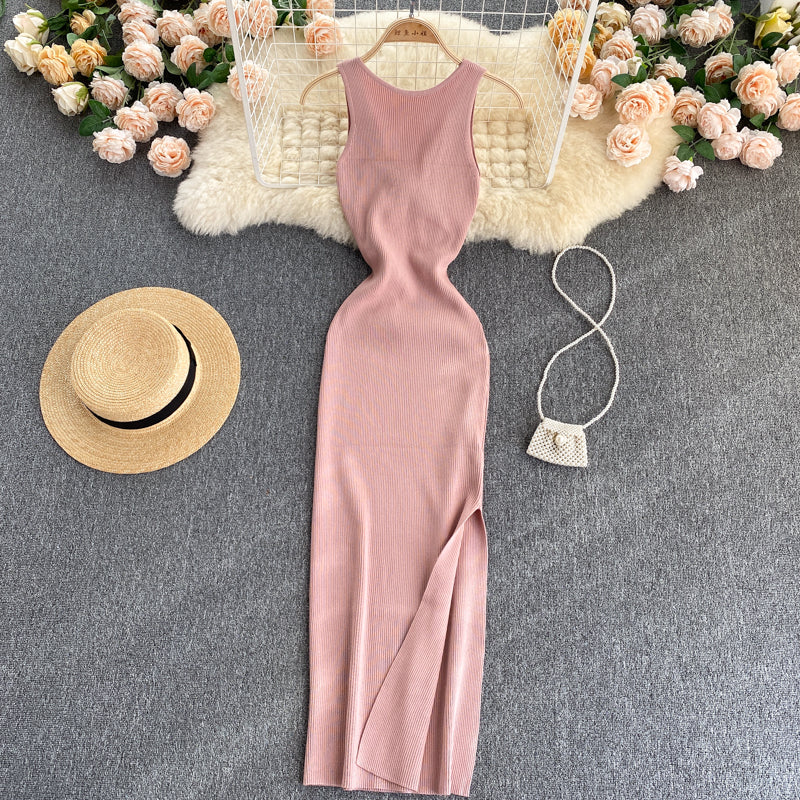 Twisted Hollow Knitted Dress