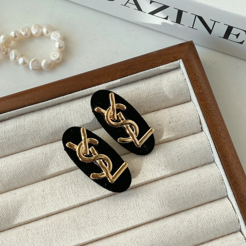 Vintage Black Velvet Hair Accessories