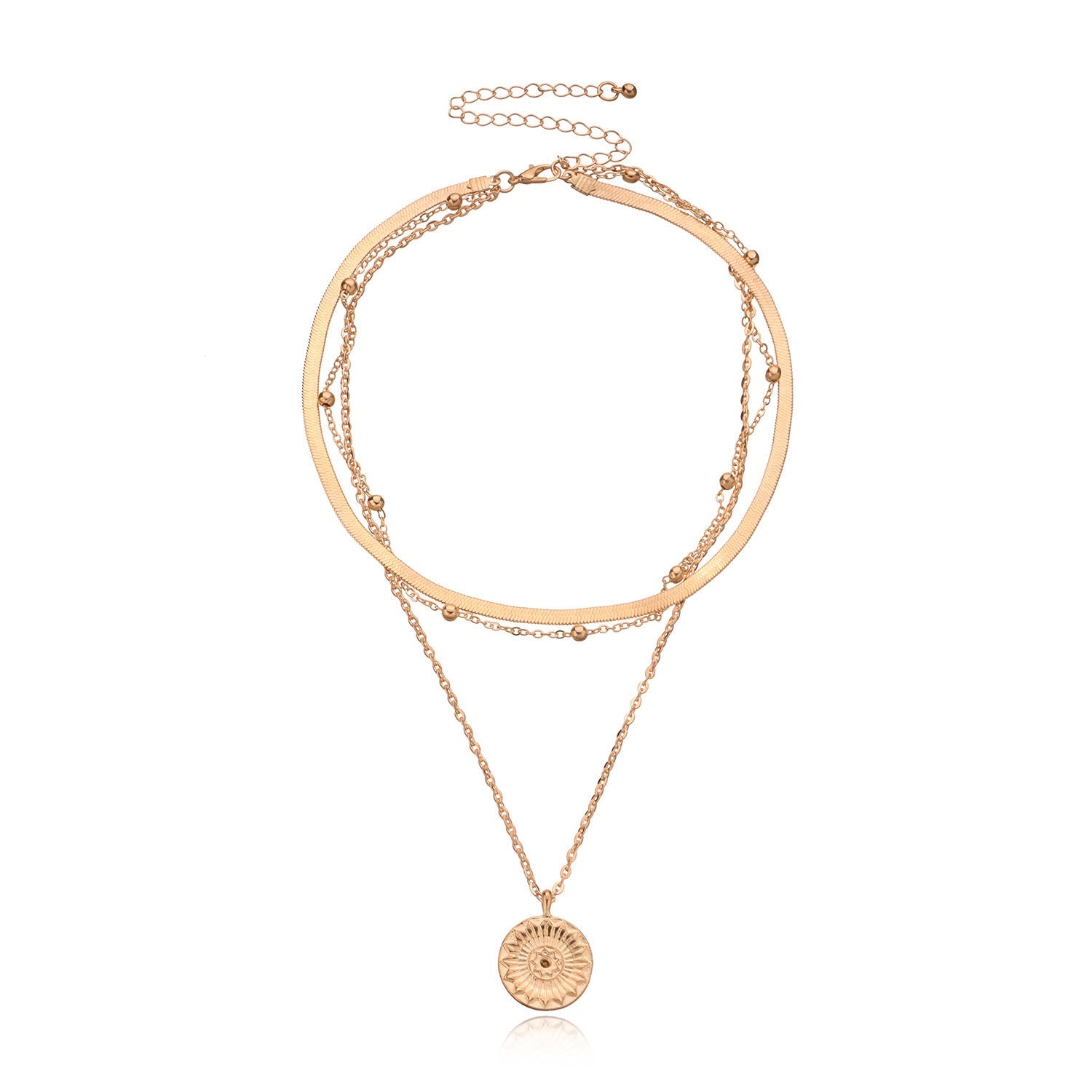 Punk Exaggerated Layered Alloy Necklace