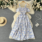 Vintage Short Sleeve Floral Dress