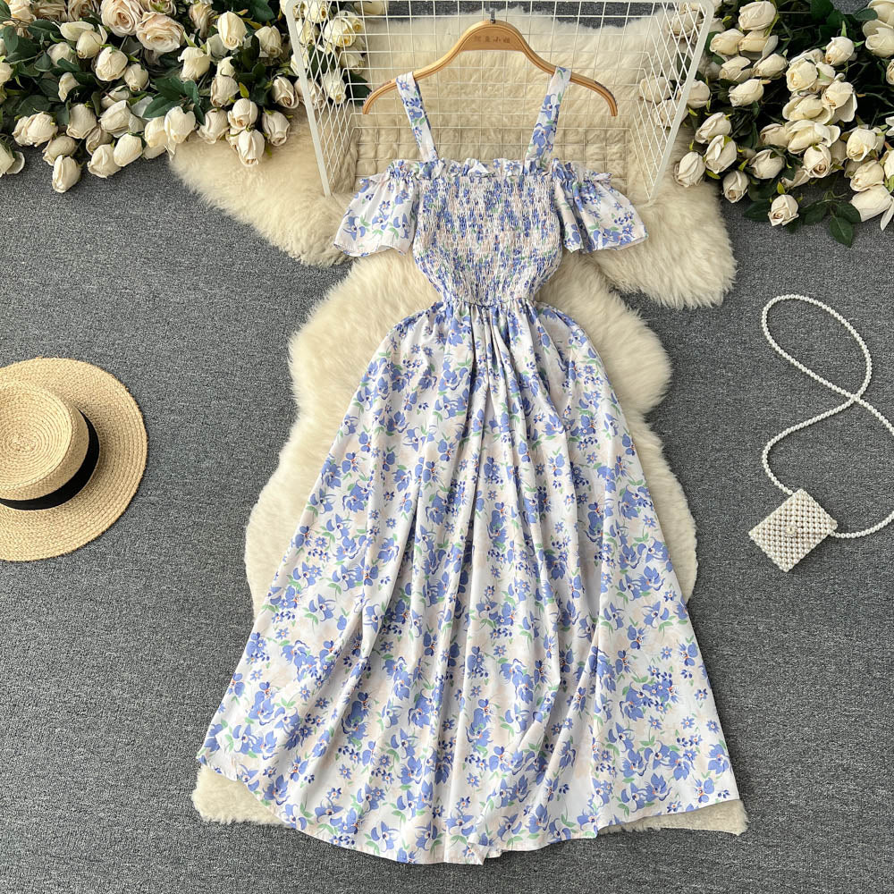 Vintage Short Sleeve Floral Dress
