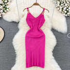 Knit Chain Strap Sundress