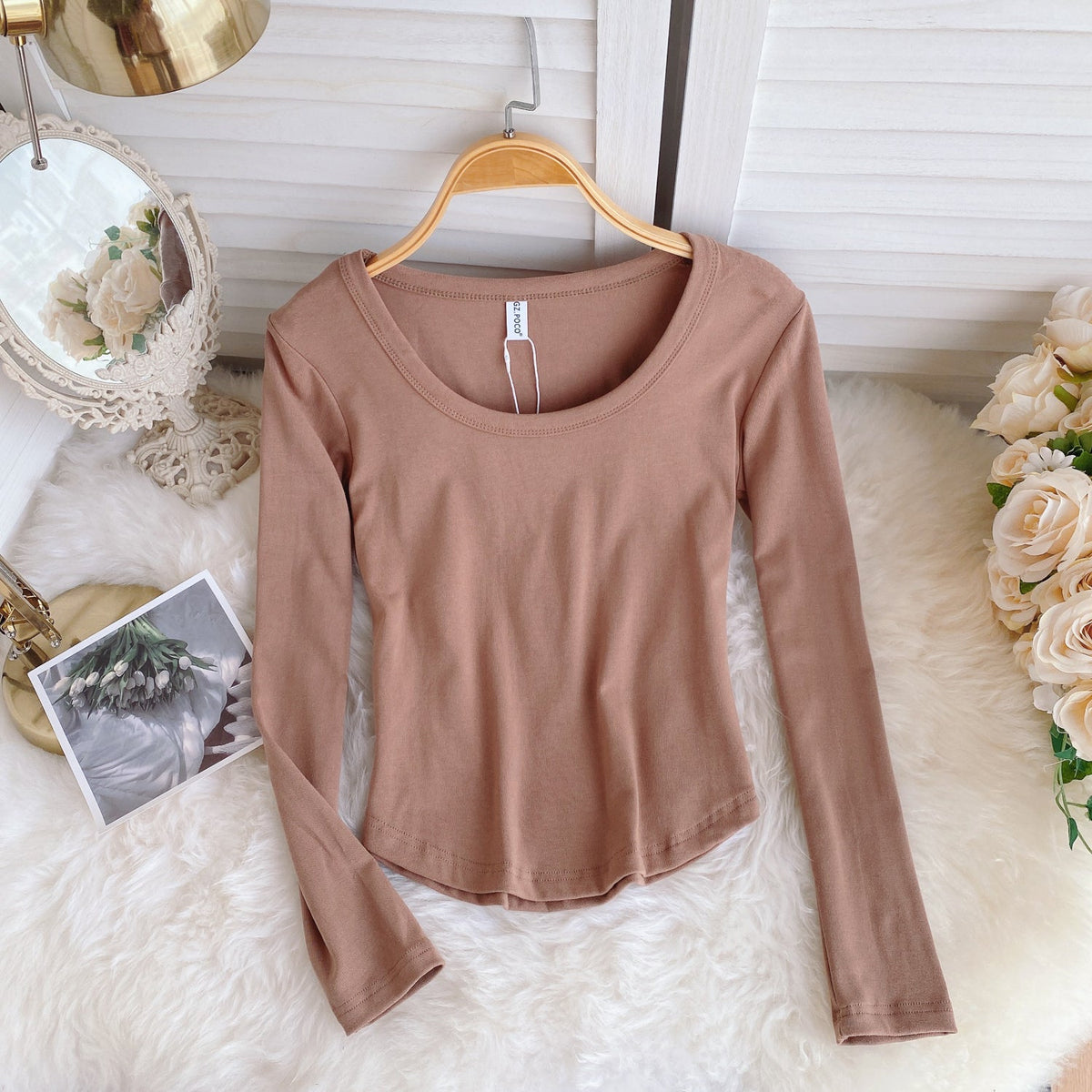 Simple Design Candy Color T-Shirt