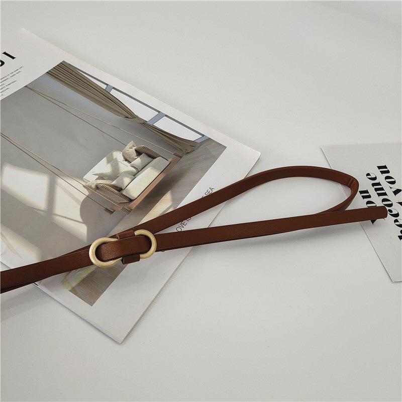 Decorative Hole-less Knot Spaghetti Belt