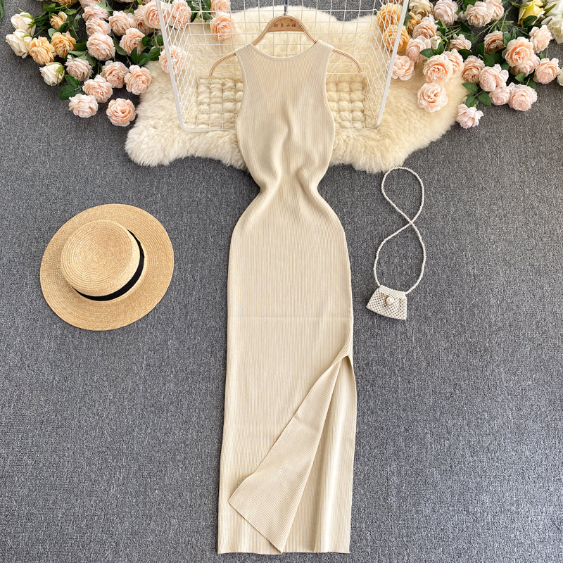 Twisted Hollow Knitted Dress