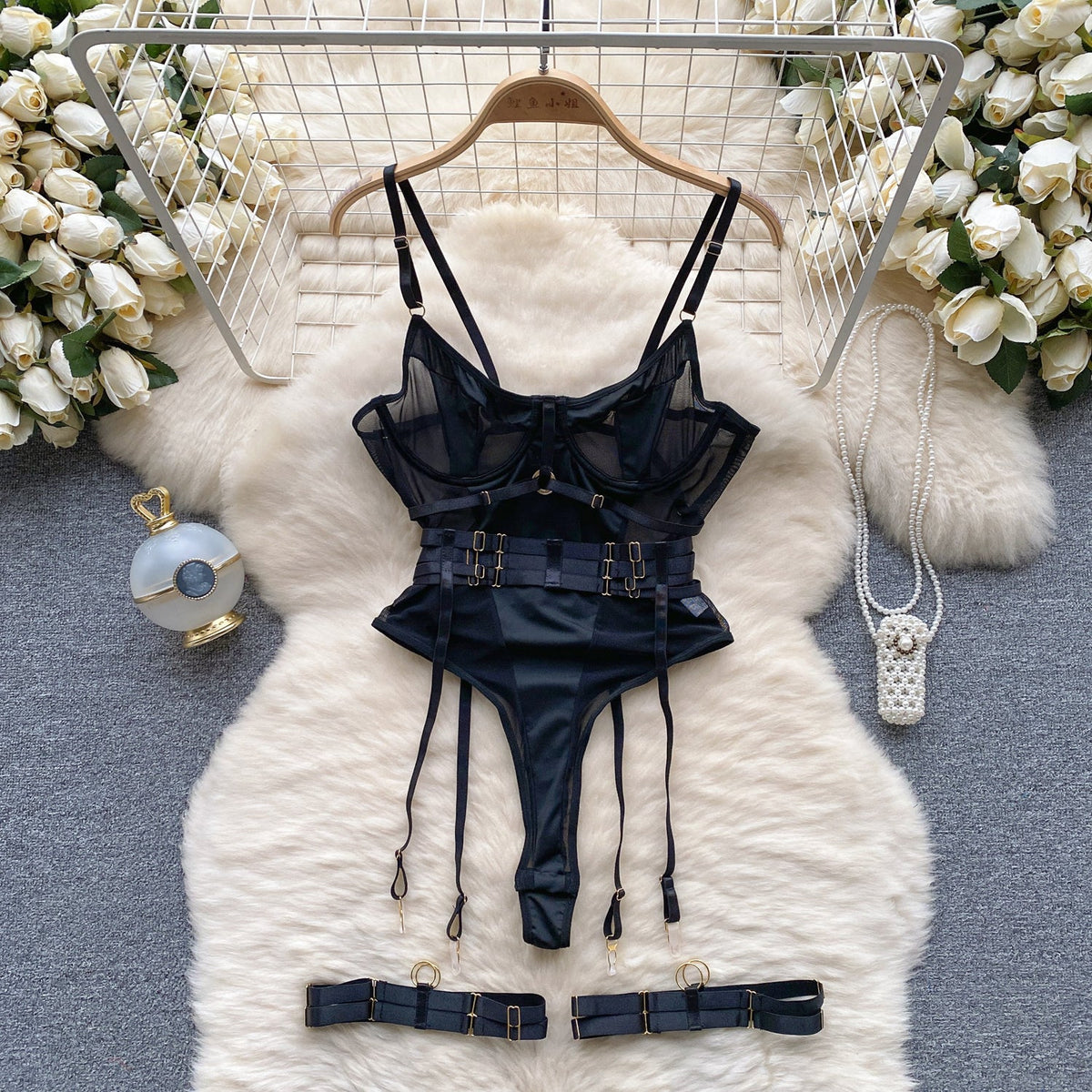 Sexy Lace-up Slip Lounge Jumpsuit