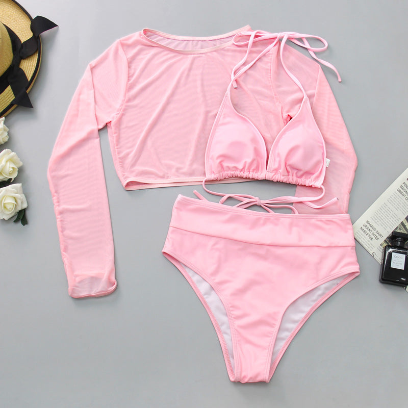 Three-piece Sun-proof Strappy Swimming Costume