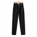 Slit Straight Leg Jeans