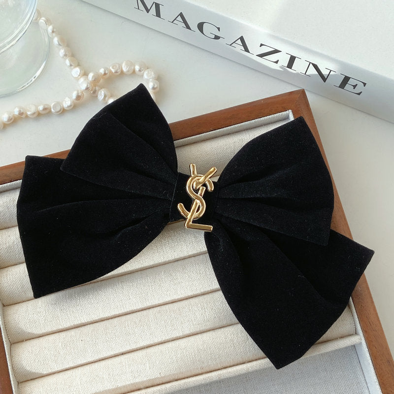 Vintage Black Velvet Hair Accessories