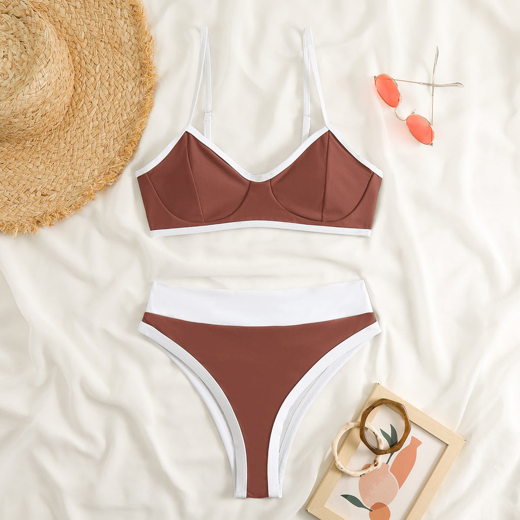Quick Dry Solid Color Bikini