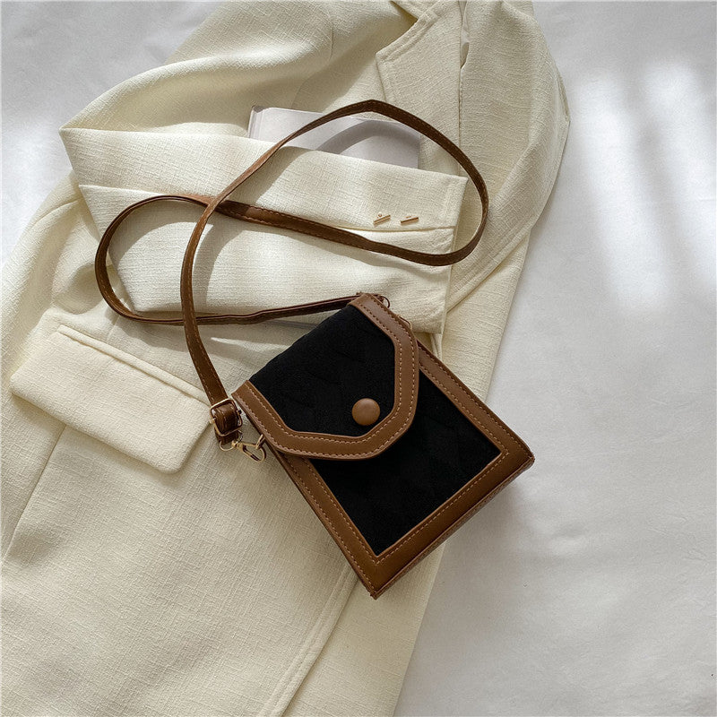 Vintage Trapezoidal Crossbody Shoulder Bag