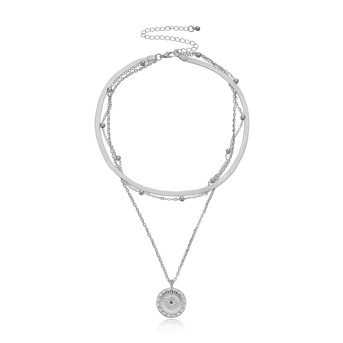 Punk Exaggerated Layered Alloy Necklace